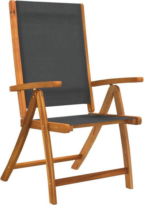 Actual product image vidaXL Garden furniture dining set garden set 9-piece solid wood acacia textilene (85 cm)