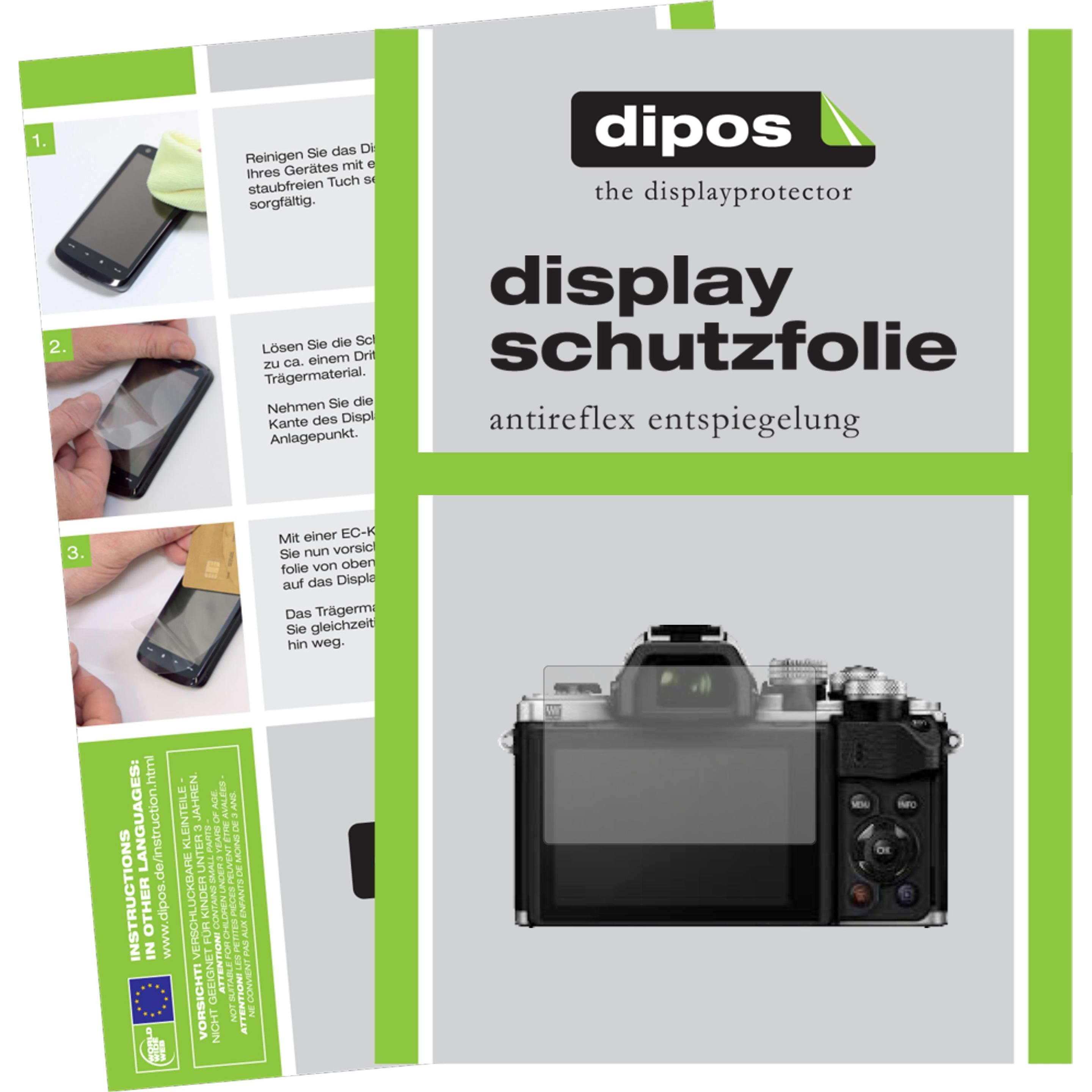 Dipos Displayschutzfolie Antireflex (Displayschutz, OM-D E-M10 Mark II), Kameraschutz, Transparent