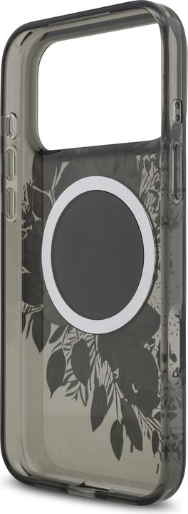 Produktbild Guess IML Flowers Strap MagSafe Case für Apple iPhone 17 Pro Max - black (Apple iPhone 17 Pro Max)
