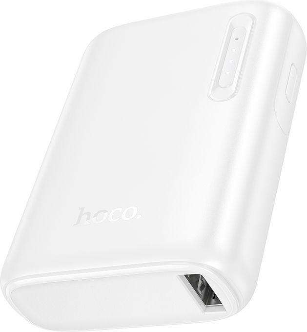 Actual product image Hoco Power bank Powerbank 5000 mAh 2A J158 white (5000 mAh, 18.50 Wh)