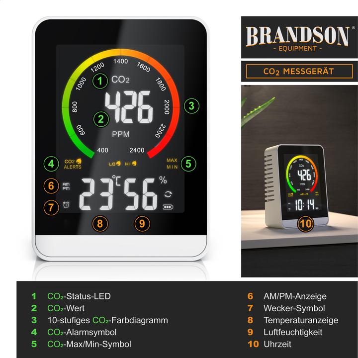 Produktbild Brandson CO2 Messgerät
