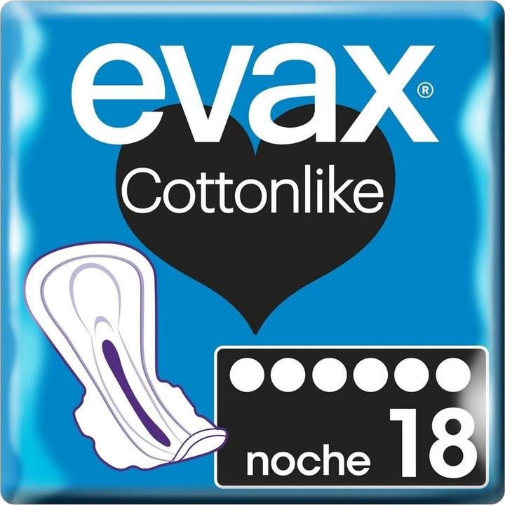 Evax Cottonlike Nacht Damenbinden mit Flügeln 9 Stück (9 x)