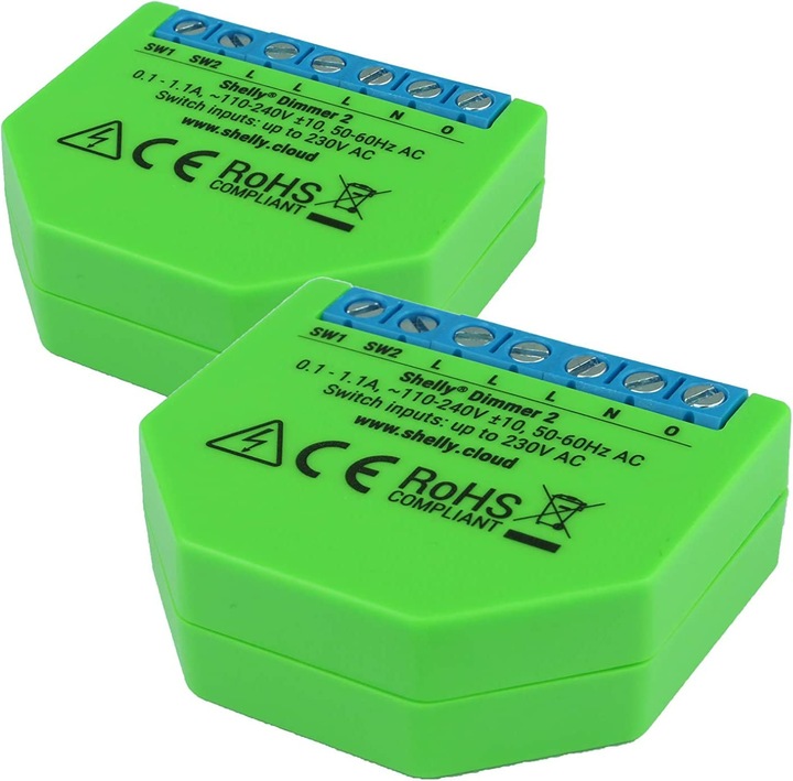 Actual product image Shelly Dimmer 2 x2 (Dimming actuator)
