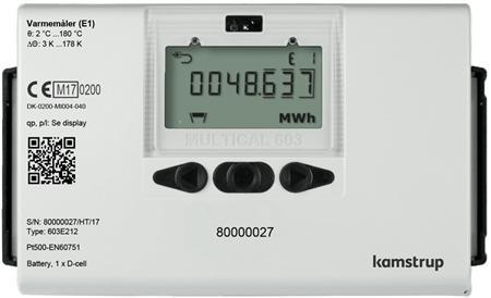 Kamstrup Varmemåler MULTICAL® 603 3,5M³/H / 260mm / 1 1/4", med batteri