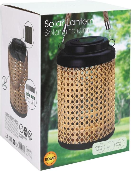 Productafbeelding Solar Laterne Metall / Poly 23xø15cm