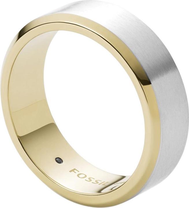 Fossil Mens Dress Ring (56, Stahl)