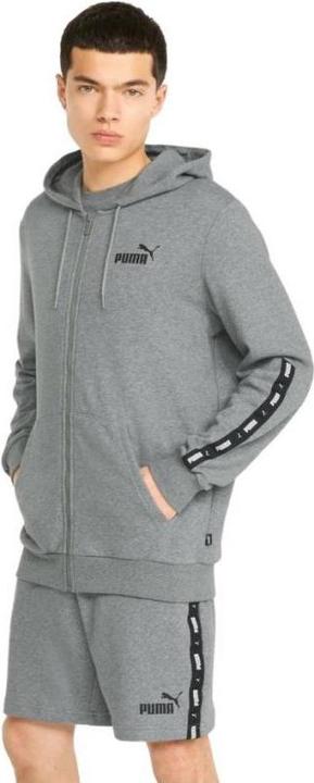 Produktbild Puma ESS+ Tape Full-Zip Kapuzenpullover TR grau 848768 03 (M)