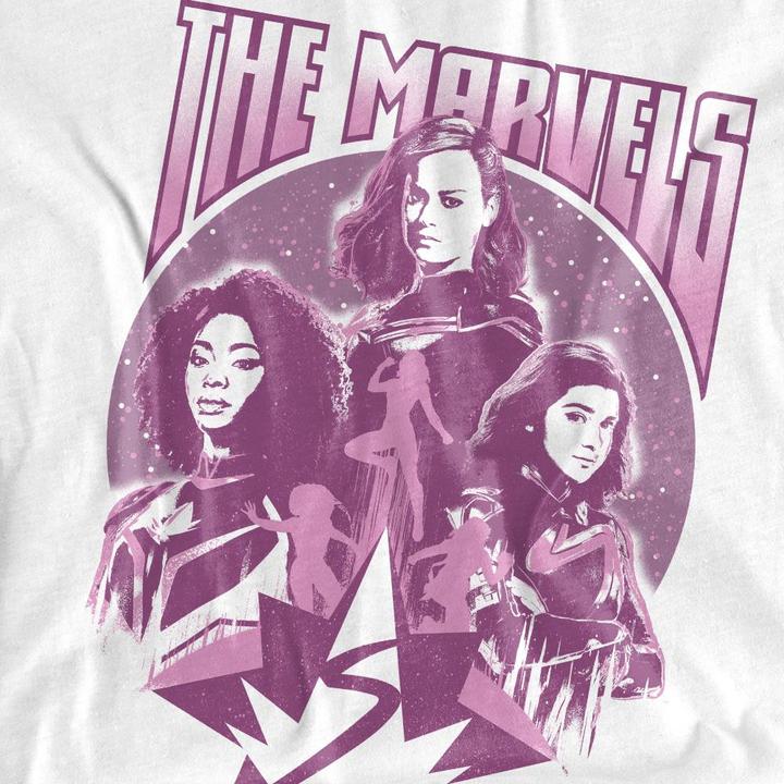 Actual product image The Marvels Unisex Adult Quantum Heroes T-Shirt (M)
