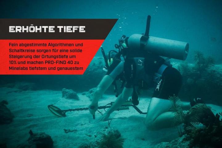 Produktbild Minelab - Wasserdichter Pinpointer Metalldetektor für Experten mit Ton-ID und Einstellbarer Empfindl