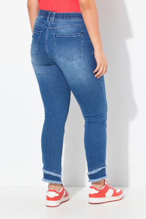 Actual product image Ulla Popken Double Fringe Hem Stretch Fit Jeans (42)