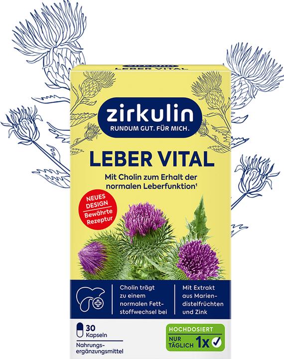 zirkulin leber vital hochd. 30er (30 Stück, Kapseln, 43 g)