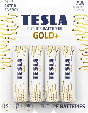 Actual product image Tesla - baterie AA GOLD+, 4ks, LR06 (4 pcs., AA, 2700 mAh)