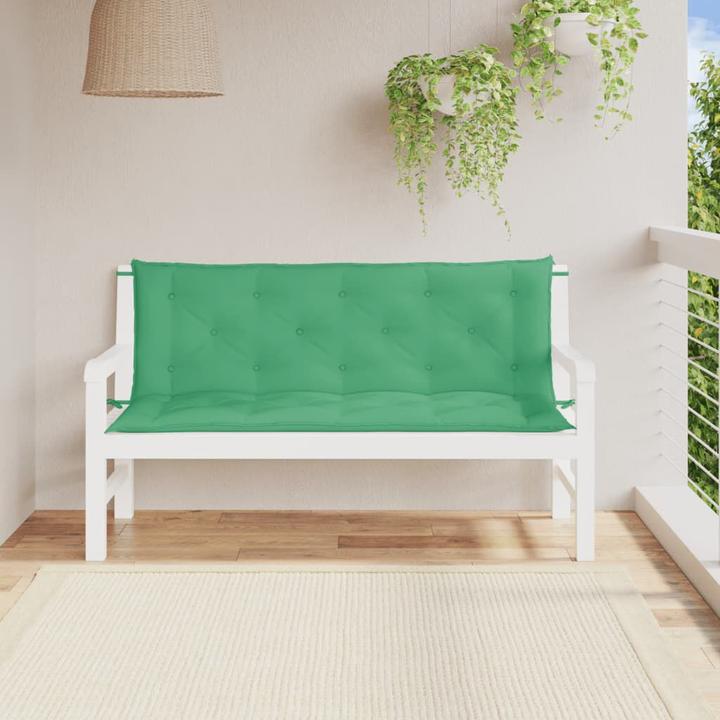 Actual product image vidaXL Garden bench cushions 2 pcs. O x ford fabric (150 x 50 x 7 cm)