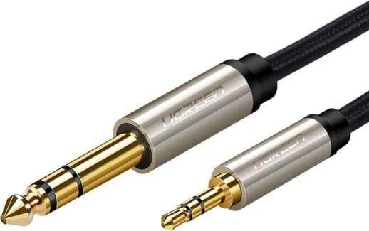 Actual product image Ugreen AV127 3.5 mm jack cable for TRS - 2m (grey) (2 m, 6.3mm jack, 3.5mm jack (AUX))