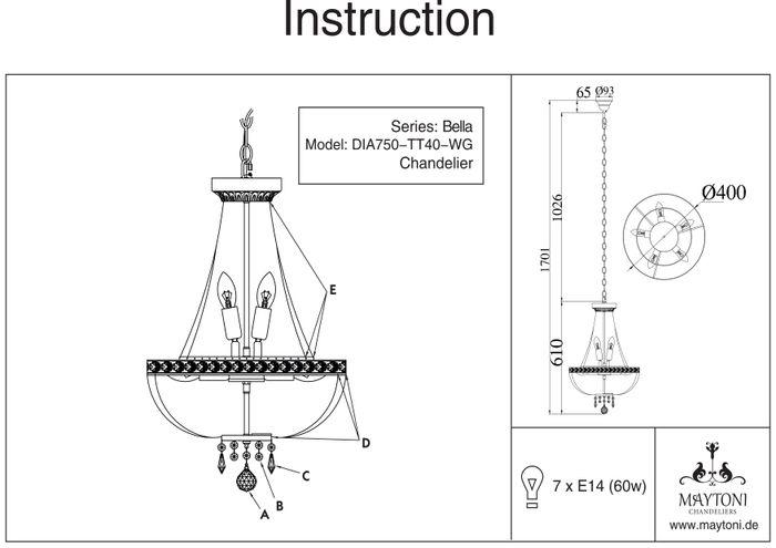Produktbild Maytoni Bella (E14)