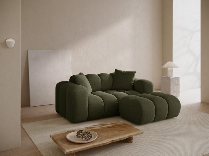 Actual product image Cosmopolitan Design Pouf, "Treno", 1 Seat, Green, 90x70x42 Made in Europe