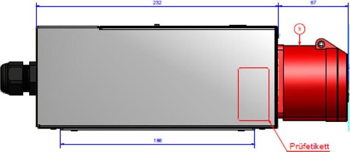 Image du produit Bachmann BlueNet CEE 32A 3 phases Prise CEE 32A rouge Mesure (3 x, CEE 7/3, 3 m)
