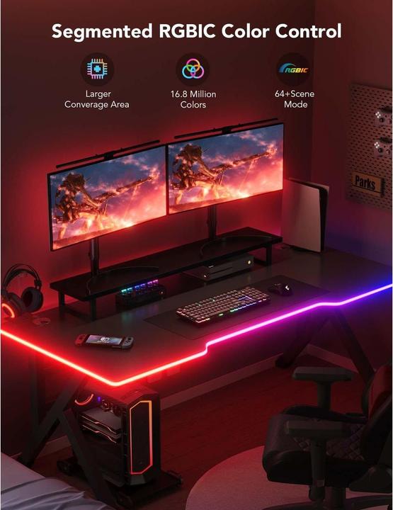 Produktbild Govee LED Stripe Neon Gaming Table (RGBIC, 300 cm, Indoor)