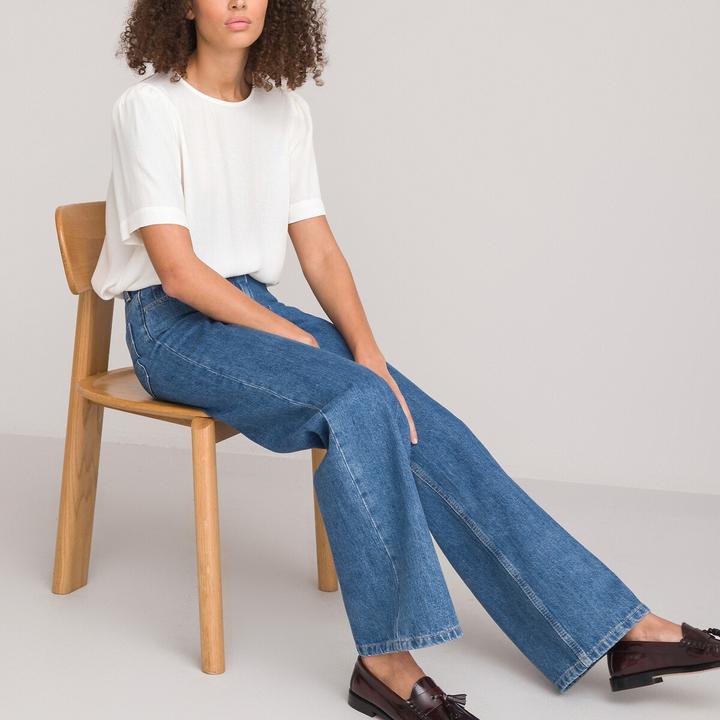 Image du produit La Redoute Collections Blouse à encolure ronde (44)