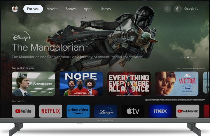 Immagine prodotto Thomson TV 40 Fhd Qled Smart T2/C2s2 Google TV Frameless (40", QLED, Full HD)