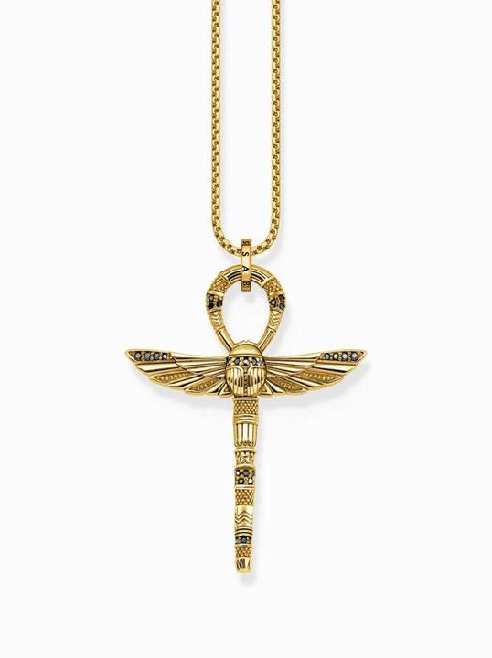 Image du produit Thomas Sabo Pendentif Ankh avec scarabée plaqué or (Or jaune 750 plaqué or, Argent sterling 925)