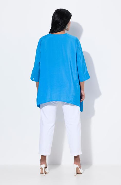 Produktbild Ulla Popken Tunika, Zipfelsaum, A-Linie, V-Ausschnitt, 3/4-Arm (42, 44)