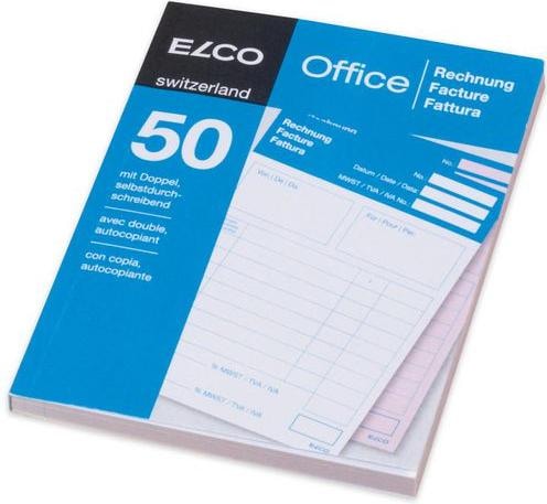 Image du produit Elco Bloc autocopiant factures A6 4 langues 50feuilles (100 x)