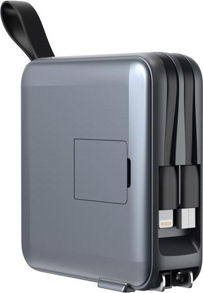 Image du produit Mobile Origin Powerbank & Travel Charger Lightning/USB-C Cable MagSafe/AW/iPhone Compatible grey Powerbank - G... (10000 mAh)