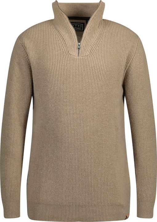 Actual product image Sthuge sweater, wool content, stand-up collar with zip, up to 8 XL (6XL)