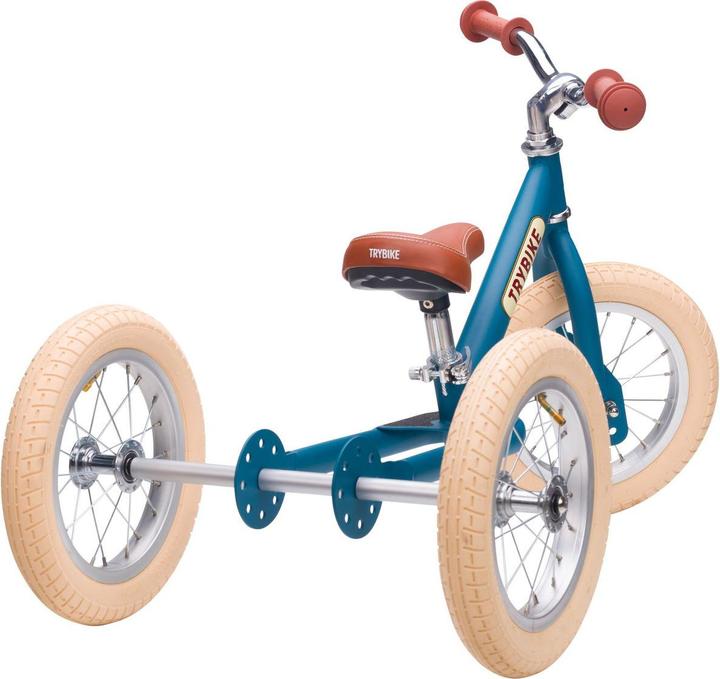 Produktbild Trybike Laufrad 2 in 1 vintage, blue matt (12")