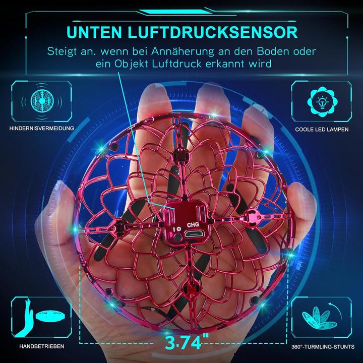 Image du produit Semai Mini UFO Drohne mit LED-Licht und Handsteuerung