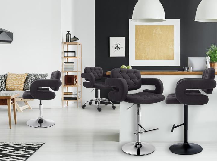Actual product image CLP Lounger Dublin Fabric, black