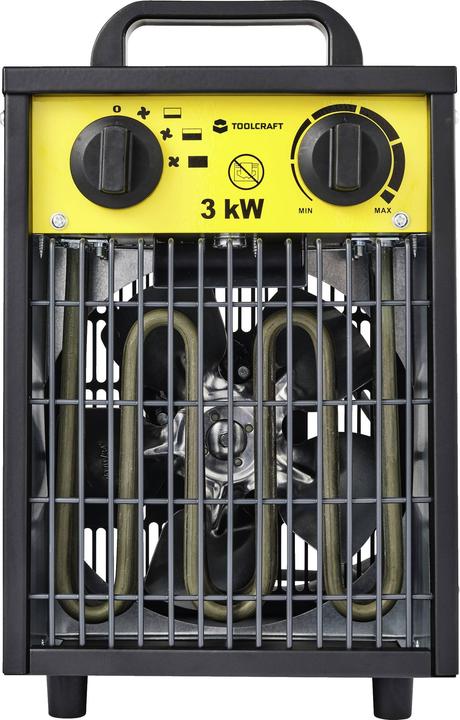 Productafbeelding Toolcraft TO-8578335 Bouwverwarmer 3000W zwart-geel