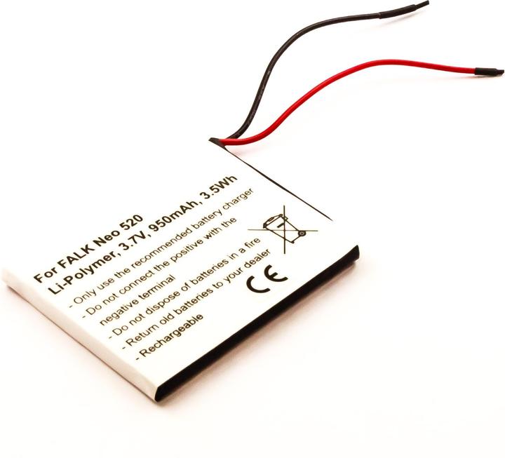Produktbild AGI Akku kompatibel mit Falk SR404255 - Akku - 950 mAh