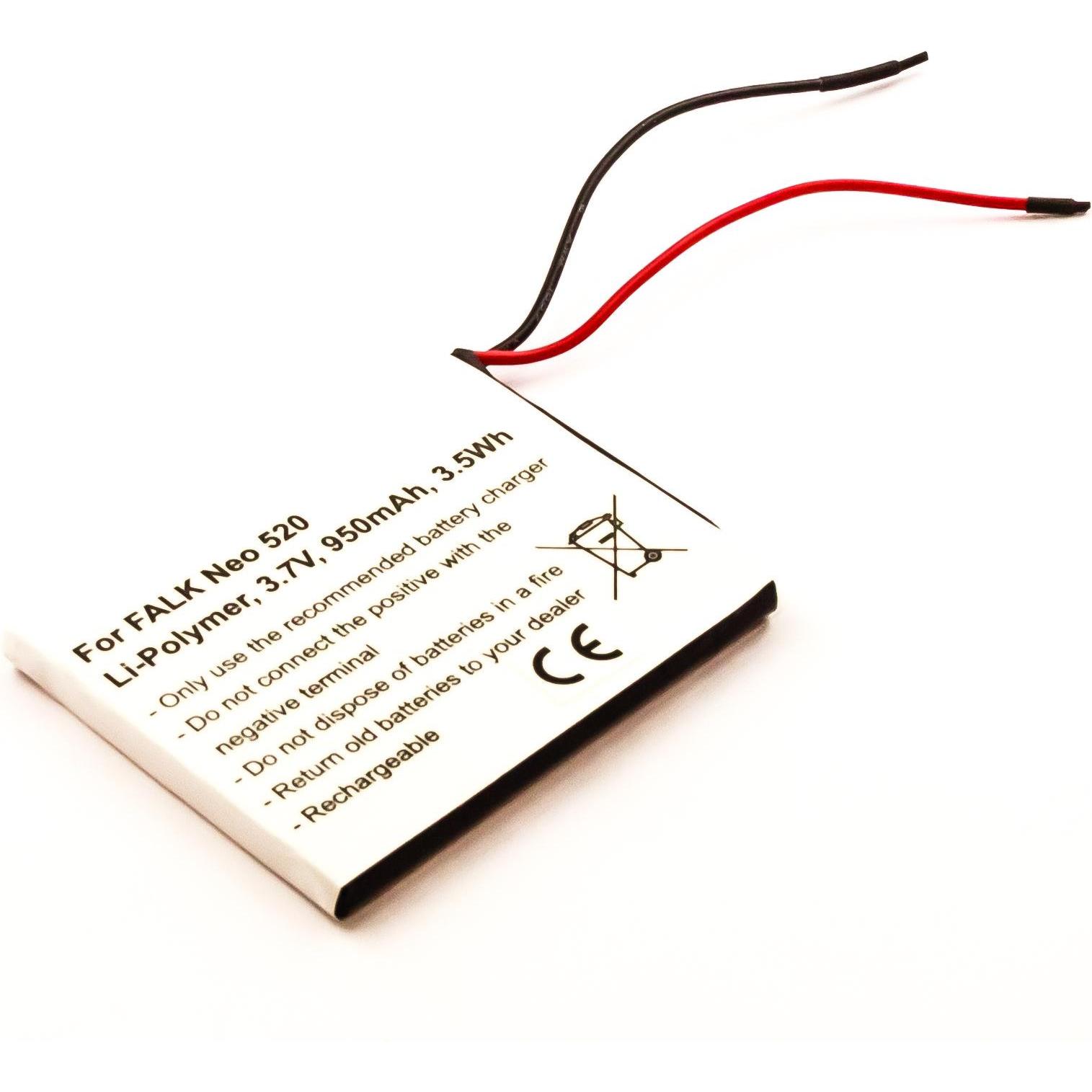 AGI, Fahrzeug Navigation Zubehör, Akku kompatibel mit Falk SR404255 - Akku - 950 mAh