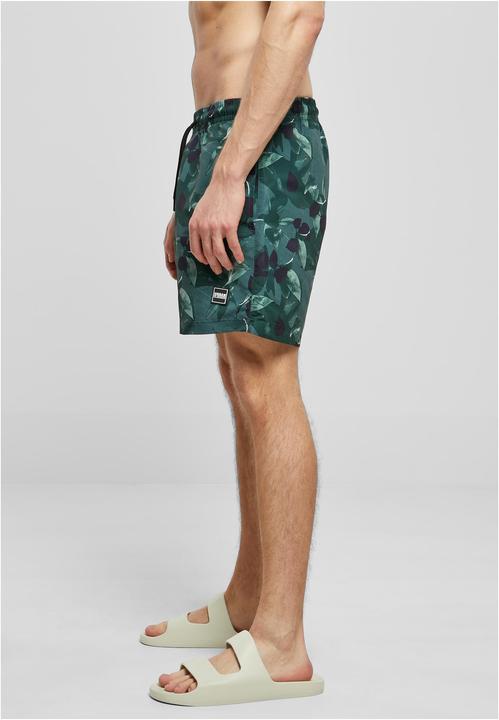 Image du produit Urban Classics Pattern Swim Shorts greenleafs S (S)