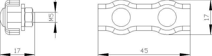 Actual product image Siemens Rope Clamp, Duplex, 4mm