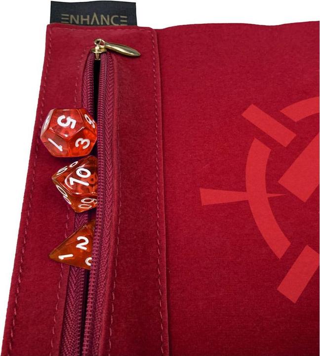 Image du produit Enhance Tabletop Roll on a Scroll Würfeltasche mit Würfel Rot