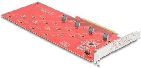 Actual product image Delock PCI Express x16 card to 4 x internal NVMe M.2 Key M 110 mm - Bifurcation