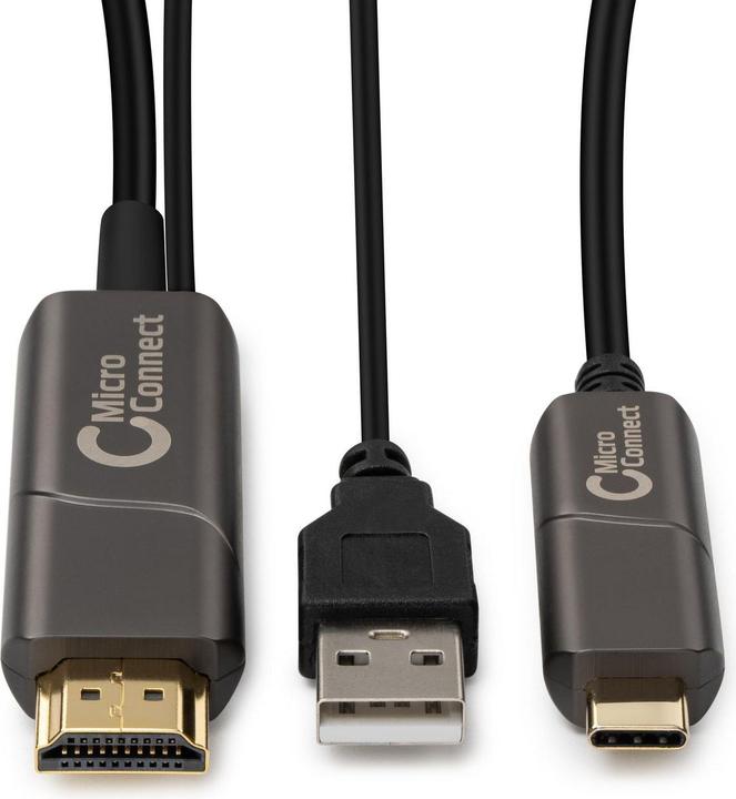 Produktbild MicroConnect USB3.1CHDMI30OP Videokabel-Adapter USB Typ-C HDMI (30 m, HDMI)