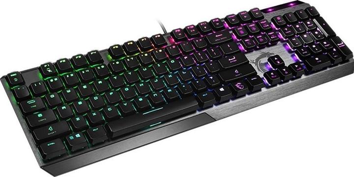 Actual product image MSI Vigor GK50 Low Profile Keyboard USB QWERTY US English, Metallic (US, Cable)
