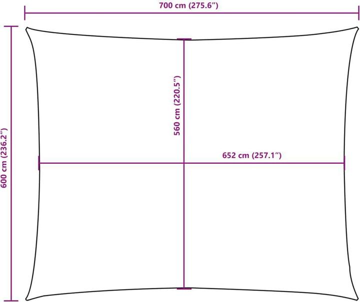 Produktbild vidaXL Sonnensegel (6 x 7 m)