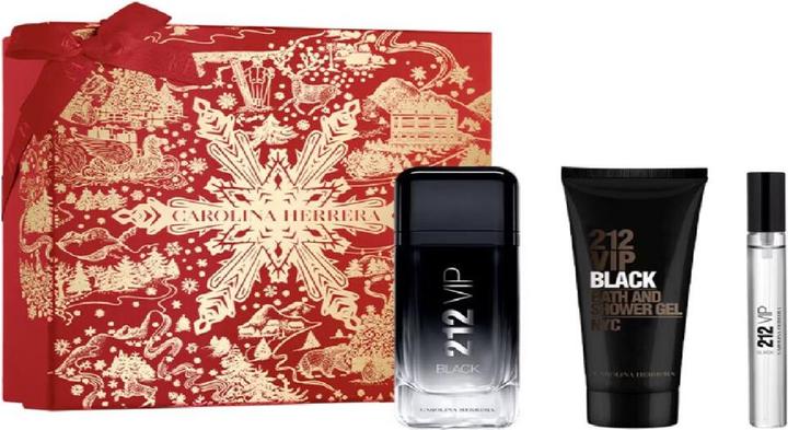 Actual product image Carolina Herrera C.H. 212 VIP BLACK MEN EDP SPRAY 100 ML NAV24 SETS (Perfume set)