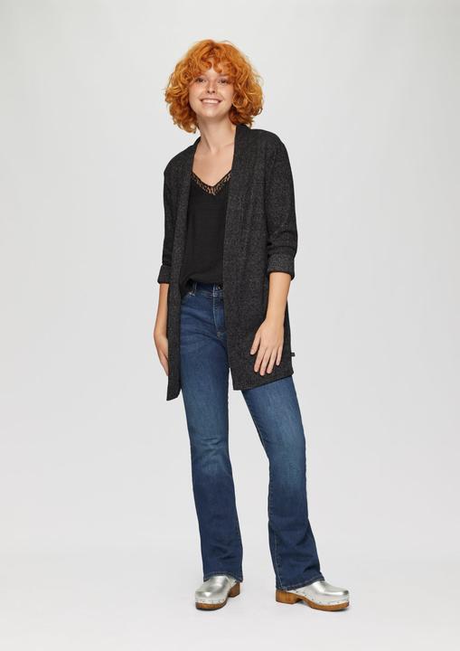 Immagine prodotto S.Oliver T-Shirt Flauschiger Long-Cardigan mit Rippstruktur (S)