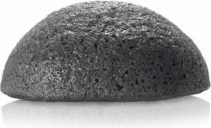 Actual product image USU Cosmetics Konjac Face Sponge with Active Bamboo Ash for Cleansing Pores and Absorbing Oil - Ideal for Oily and