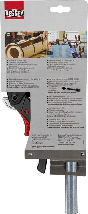 Produktbild Bessey Leichte Zwinge KLIKLAMP KLI16 (160 mm)