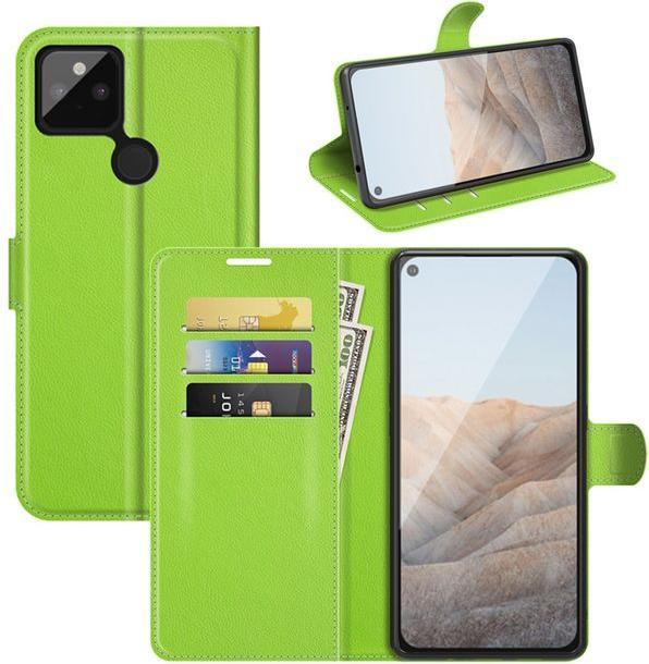 Actual product image MU Classic Litchi Leather Bookcover Series (Google Pixel 5a)