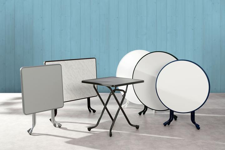 Productafbeelding Best Klaptafel Ø 80 H 70 cm wit (80 x 70 cm)