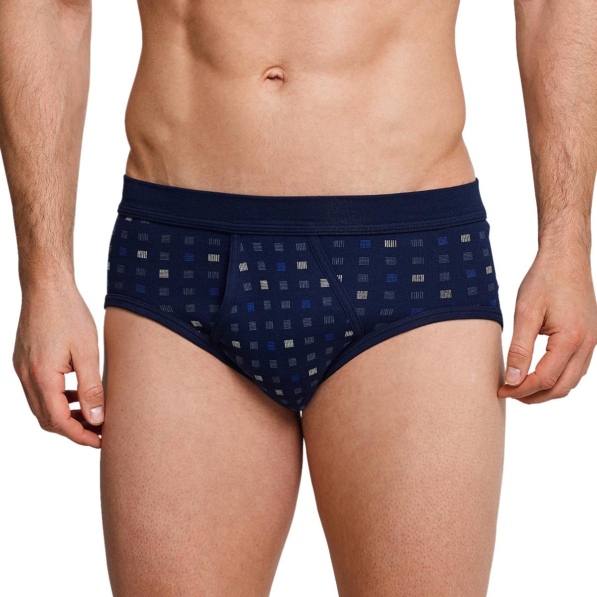 Thumbnail - Schiesser, Herren, Unterhosen, 4er Pack Cotton Essentials Feinripp Sportslip, Blau, (XL, 4er Pack)