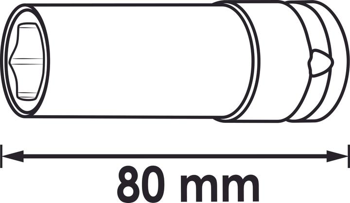 Produktbild Vigor Schlagschrauber Steckschlüssel Satz ∙ V6313 ∙ 1/2 Zoll (12,5 mm) Vierkant∙ Aussen Sechskant Pr…